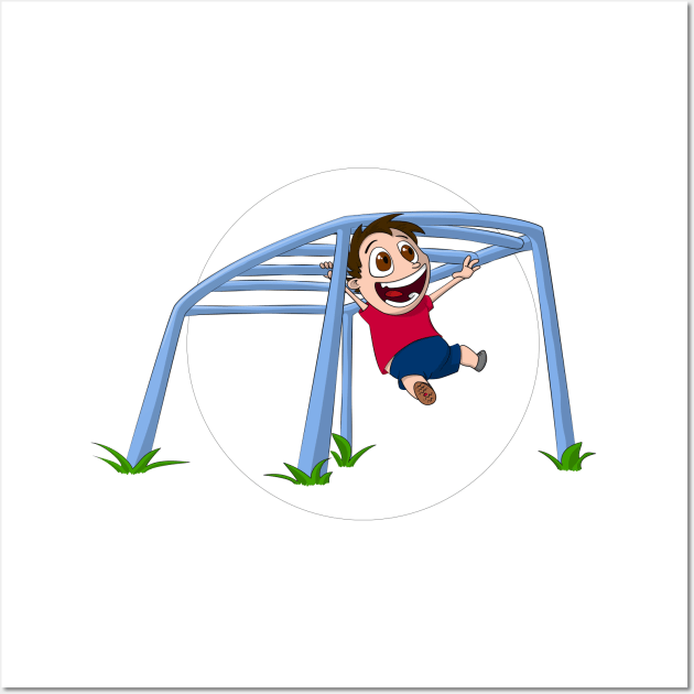 Monkey Bars of Swingyness Wall Art by Joshessel